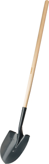 Штыковая лопата Зубр МАСТЕР 39575 для земляных работ ЛСГ, деревянный черенок, 1500 мм