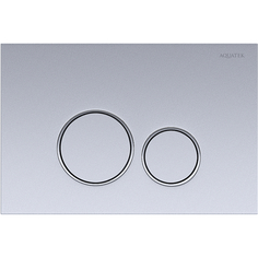 Кнопка смыва Акватек Evolution new KDI-0000019, круглые клавиши, хром матовый, пластик