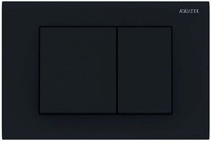 Кнопка смыва Акватек Evolution new KDI-0000012, квадратные клавиши, черная матовая, пластик