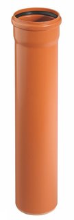 Труба D160х500мм поливинилхлорид (рыжая) Ostendorf