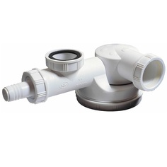 Сифон &quot;Эспас&quot; 1.1/2&quot;х40 сверхплоский для стиральной машины без выпуска (60) Wirquin