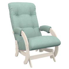 Кресла - качалки кресло-глайдер Модель 68 550х880х1000мм дуб шампань/зеленое Leset