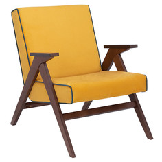 Кресла кресло Вест 590x800x820мм орех/желтое Leset