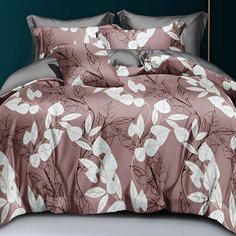 Постельное белье 1.5-спальное, простыня 145х214 см, 2 наволочки 70х70 см, пододеяльник 145х214 см, Адель, поплин, Традиция