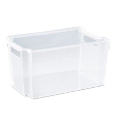 Ящик хозяйственный хозяйственный, 6.5 л, 28.7х18.5х15 см, штабелируемый, прозрачный, Violet, Модуль S, 6665100