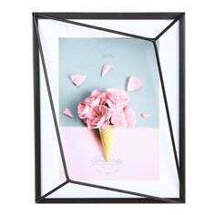 Фоторамка 22,5*17,5 см, металл, МДФ, стекло, черн, 520-610