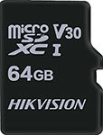 Карта памяти Hikvision microSDXC 64Gb Class10 HS-TF-C1STD)/64G/ZAZ01X00/OD w/o adapter
