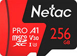 Карта памяти Netac microSDXC 256Gb Class10 P500 Extreme Pro adapter
