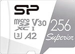 Карта памяти Silicon Power microSDXC 256Gb Class10 SP256GBSTXDA2V20SP Superior adapter