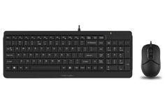 Клавиатура и мышь A4Tech F1512 клав: черный, мышь: черный USB 1454161