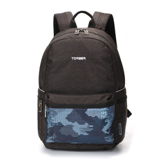 Рюкзак Torber Graffi 15" T2671-BLU, черно-синий 20 л