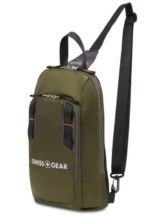 Рюкзак Swissgear 3992606550 с одним плечевым ремнем, зеленый 4 л