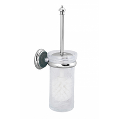 Ёршик для унитаза Boheme Nero Vogue серебряный 10х14х32 см