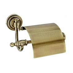 Держатель для туалетной бумаги Boheme Medici бронзовый с крышкой 16х19х11 см