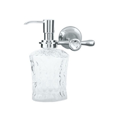 Дозатор для мыла Boheme Puro серебряный 13х11х18 см