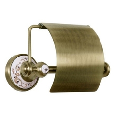 Держатель для туалетной бумаги Boheme Provanse бронзовый с крышкой 18,5х13х10,5 см