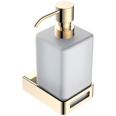 Дозатор для жидкого мыла Boheme Q золотой 7,6х11х16,3 см
