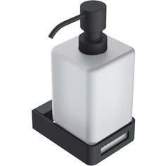 Дозатор для жидкого мыла Boheme Q чёрный 7,6х11х16,3 см
