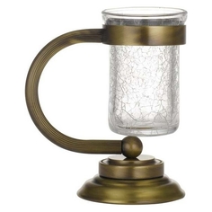 Стакан для зубных щёток Boheme Murano бронзовый 13х9х17 см