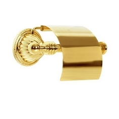 Держатель для туалетной бумаги Boheme Hermitage золотой с крышкой 19х12,5х9,5 см