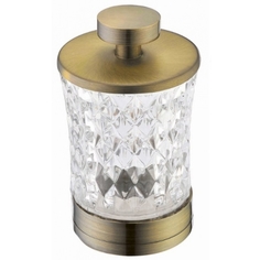 Стакан для ватных дисков Boheme Provanse бронзовый 8х13 см