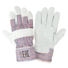 Перчатки, рукавицы перчатки утепленные XL спилок/хб/мех