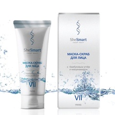 Скраб для лица SHESMART Маска-скраб для лица с бамбуковым углём и ниацинамидом 150.0
