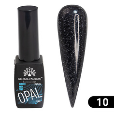 Базовое покрытие для гель-лаков GLOBAL FASHION Каучуковая база светоотражающая Disco Opal 01