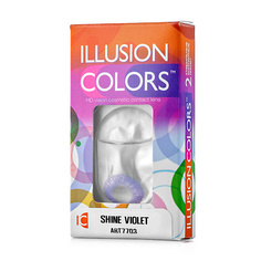 Цветные линзы ILLUSION Цветные контактные линзы ILLUSION colors SHINE violet