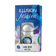 Цветные линзы ILLUSION Цветные контактные линзы fashion LUXE blue