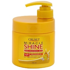 CRUSET Маска ботокс для волос, 5 чудо масел, супер сияние и защита воском Miracle Shine Wax