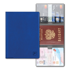 Органайзер для документов FLEXPOCKET Обложка для автодокументов из экокожи с дополнительными отделениями