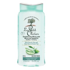 Шампуни LE PETIT OLIVIER Шампунь для жирных волос мицеллярный с экстрактом Алоэ Вера и Зеленого чая