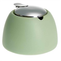 Сахарница 450 мл, фарфор, зеленая, Ф19-086E