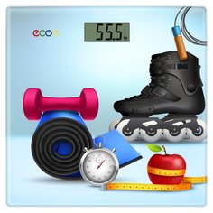 Весы напольные электронные, Econ, ECO-BS012, до 150 кг