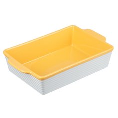 Форма для выпечки и сервировки керам, 31*19,5*7,5 см, прямоуг, с ручками, Millimi, в асс, 826-342