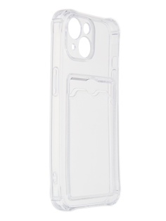 Чехол Zibelino для APPLE iPhone 14 Silicone Card Holder Transparent ZSCH-IPH-14-CAM-TRN