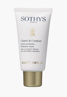 Крем для лица Sothys для чувствительной кожи и кожи с куперозом "Clarte & Comfort Protective Cream", 50 мл