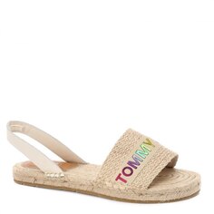 Женские сандалии Эспадрильи TOMMY JEANS RAINBOW BRANDING FLAT SANDAL