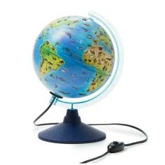 Интерактивный глобус с очками VR Globen INT12500306 зоогеографический детский, с подсветкой 250 мм