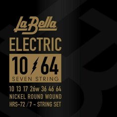 Струны для 7 струнной электрогитары La Bella HRS-72