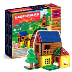 Магнитный конструктор Magformers 705006 Log cabin set, 48 деталей