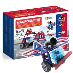Магнитный конструктор Magformers 717001 Amazing Police & Rescue Set, 26 деталей