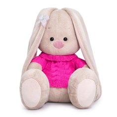 Мягкая игрушка Budi Basa SidS-344 Зайка Ми в розовом свитере, 18 см