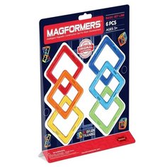 Магнитный конструктор Magformers 701001 Квадраты, 6 деталей