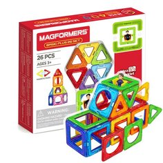 Магнитный конструктор Magformers 715014-М Basic Plus Set - Мальчик, 27 деталей