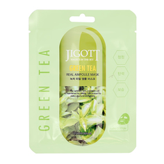 Маска для лица JIGOTT с экстрактом зеленого чая антиоксидантная 27 мл