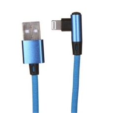 Дата-Кабель Red Line USB - 8 – pin для Apple, L-образный, синий