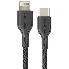 Кабель MFI USB Type-C to Lightning Promate PowerLink (1.2m) black 6959144044224