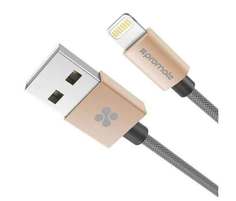 Кабель MFI USB Lightning Promate linkMate-LTF2 (2m) gold 6959144029757